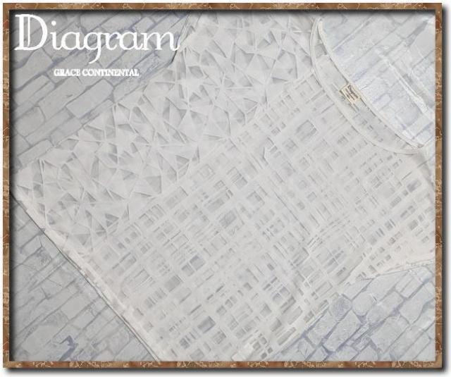 ダイアグラムグレースコンチネンタル フロッキーカットソー 白 < ブランド ダイアグラムグレースコンチネンタル フロッキーカットソー 白 < ブランドの