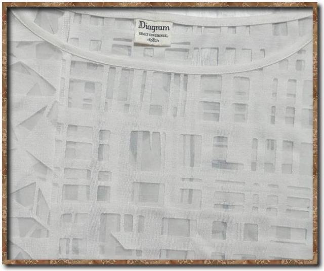 ダイアグラムグレースコンチネンタル フロッキーカットソー 白 < ブランド ダイアグラムグレースコンチネンタル フロッキーカットソー 白 < ブランドの