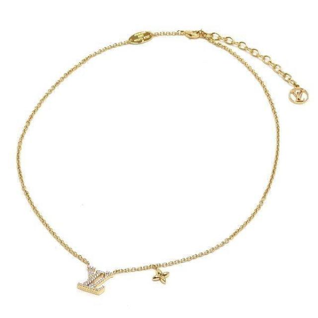 ◆ 本物 新品同様 ◆ LV ルイヴィトン ネックレス ペンダント ゴールド ラインストーン 保存袋 箱 紙袋 人気 M00596 < ブランド ◆ 本物 新品同様 ◆ LV ルイヴィトン ネックレス ペンダント ゴールド ラインストーン 保存袋 箱 紙袋 人気 M00596 < ブランドの