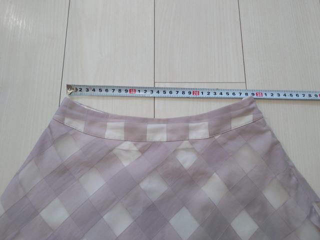 tocco closetフラワーレース装飾シアーチェックフレアスカート < ブランド tocco closetフラワーレース装飾シアーチェックフレアスカート < ブランドの