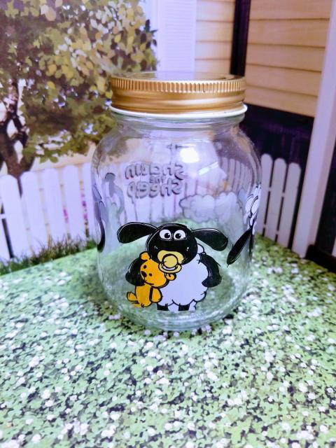 ひつじのショーン カフェ 瓶 ケース ガラス瓶 保存容器 < アニメ/コミック/キャラクター  ひつじのショーン カフェ 瓶 ケース ガラス瓶 保存容器 < アニメ/コミック/キャラクターの