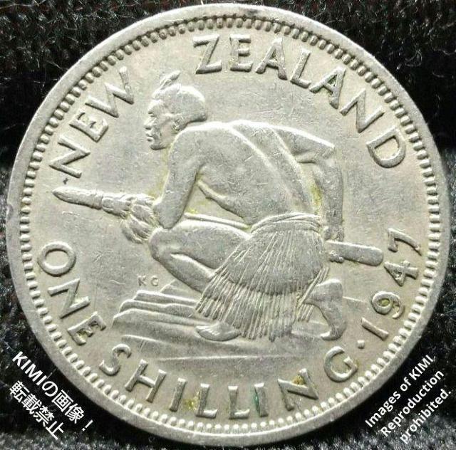 1シリング硬貨 1947 ジョージ6世 ニュージーランド マオリ族の戦士 貨幣 コイン タイアハ < ホビー  1シリング硬貨 1947 ジョージ6世 ニュージーランド マオリ族の戦士 貨幣 コイン タイアハ  < ホビーの