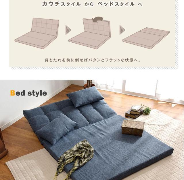 3way �O���[ �\�t�@�[�x�b�h 2�l�|�� �R���p�N�g ������� ��130cm �n�C�o�b�N �� �C���e���A/���C�t�� 