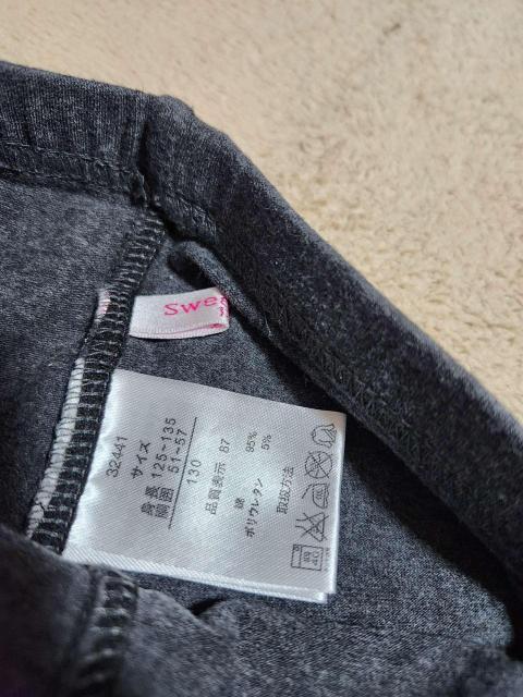 キッズ レギンス 2枚セット サイズ130/135 リボン付き < キッズ/ベビー キッズ レギンス 2枚セット サイズ130/135 リボン付き < キッズ/ベビーの