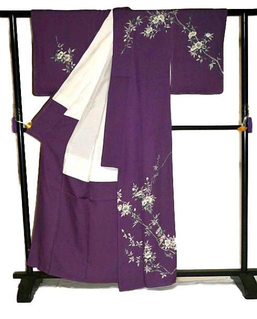 訪問着 中古 送料無料 最高級 新品同様 作家物 暗紅色 手描き 英枝染入 薔薇 花柄 身丈162cm 裄丈62cm T3683 < 女性ファッション 訪問着 中古 送料無料 最高級 新品同様 作家物 暗紅色 手描き 英枝染入 薔薇 花柄 身丈162cm 裄丈62cm T3683 < 女性ファッションの