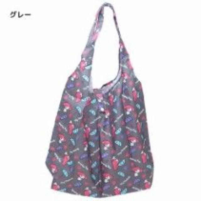 《New》マイメロディ★レジ袋の削減の為に…収納袋付*エコバッグ<グレー> < 女性ファッション  《New》マイメロディ★レジ袋の削減の為に…収納袋付*エコバッグ<グレー>  < 女性ファッションの