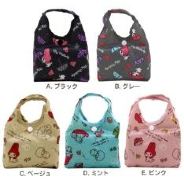 《New》マイメロディ★レジ袋の削減の為に…収納袋付*エコバッグ<グレー> < 女性ファッション  《New》マイメロディ★レジ袋の削減の為に…収納袋付*エコバッグ<グレー> < 女性ファッションの