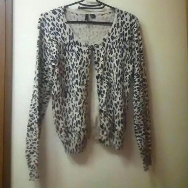 H&M★used★薄手レオパ柄カーデL < 女性ファッション  H&M★used★薄手レオパ柄カーデL  < 女性ファッションの