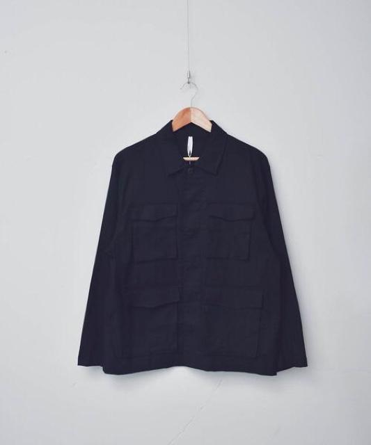 新品タグ付き  シャツ ブラウス 綿麻ストレッチミリタリーシャツジャケット M < 男性ファッション  新品タグ付き  シャツ ブラウス 綿麻ストレッチミリタリーシャツジャケット M < 男性ファッションの