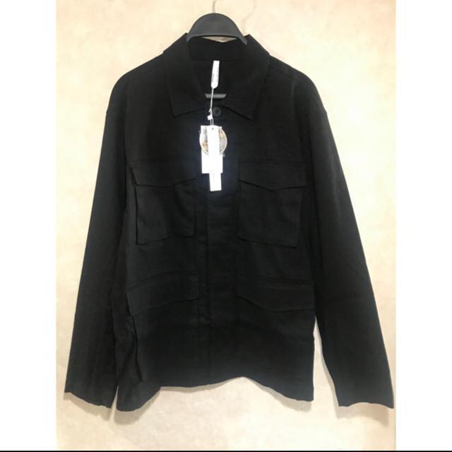 新品タグ付き  シャツ ブラウス 綿麻ストレッチミリタリーシャツジャケット M < 男性ファッション  新品タグ付き  シャツ ブラウス 綿麻ストレッチミリタリーシャツジャケット M < 男性ファッションの
