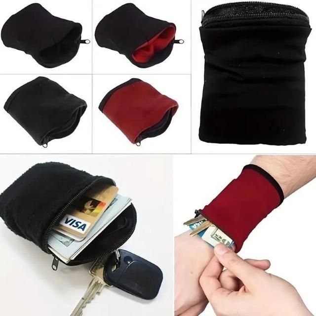 爆ヤス価格390円★ミニ手首財布、携帯電話キークレジットカードホルダーリストバンド ブラック < 男性ファッション 爆ヤス価格390円★ミニ手首財布、携帯電話キークレジットカードホルダーリストバンド ブラック < 男性ファッションの