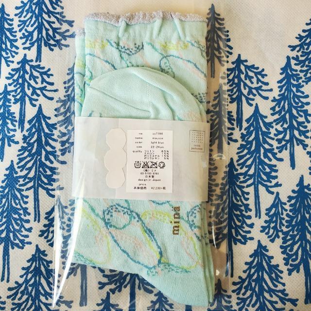 ミナペルホネン mina perhonen 靴下 ソックス mousse ライトブルー 22-24cm ムース 新品 < ブランド ミナペルホネン mina perhonen 靴下 ソックス mousse ライトブルー 22-24cm ムース 新品 < ブランドの