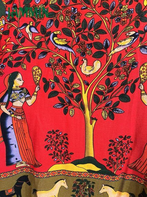 アジアン柄チュニック 赤 エスニック アジアン ヒッピー チュニック < 女性ファッション アジアン柄チュニック 赤 エスニック アジアン ヒッピー チュニック < 女性ファッションの