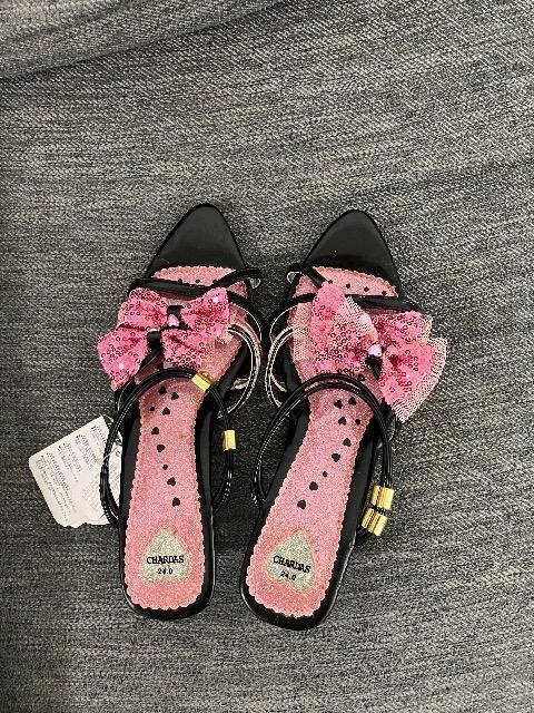 新品未使用 リボンとハートがかわいいサンダル 24p < 女性ファッション  新品未使用 リボンとハートがかわいいサンダル 24p < 女性ファッションの