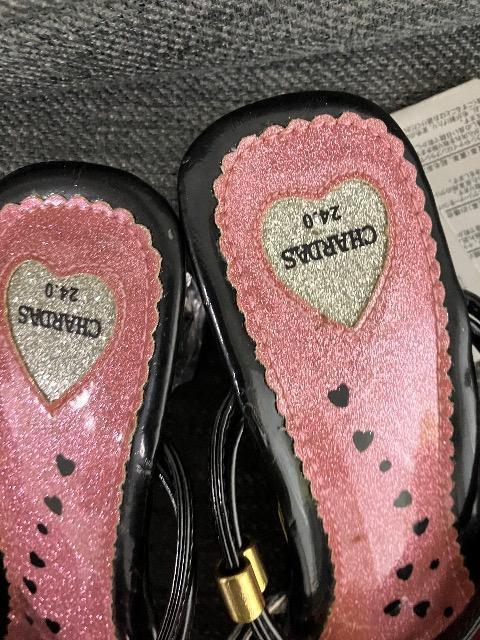 新品未使用 リボンとハートがかわいいサンダル 24p < 女性ファッション  新品未使用 リボンとハートがかわいいサンダル 24p < 女性ファッションの