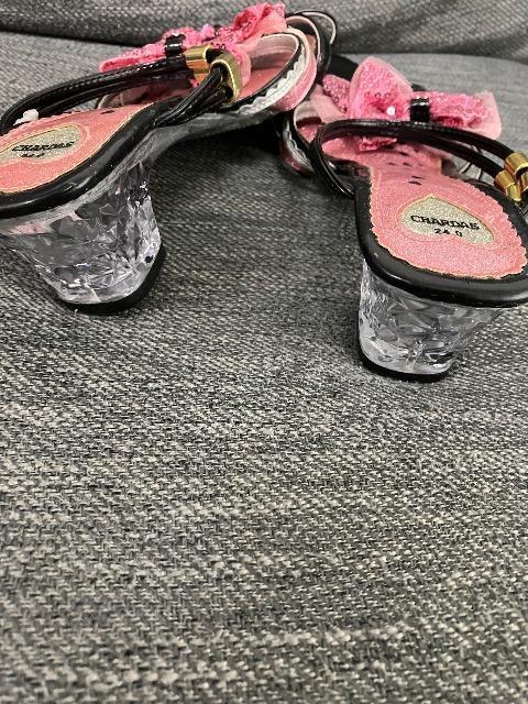 新品未使用 リボンとハートがかわいいサンダル 24p < 女性ファッション  新品未使用 リボンとハートがかわいいサンダル 24p < 女性ファッションの