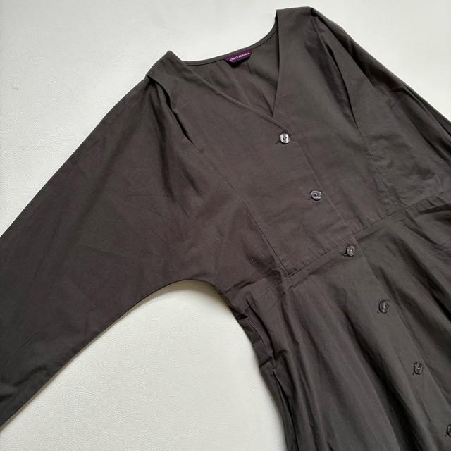 ◆アーバンリサーチ◆綿100%◆チャコールブラウン◆シャツマキシワンピース◆F < ブランド  ◆アーバンリサーチ◆綿100%◆チャコールブラウン◆シャツマキシワンピース◆F < ブランドの