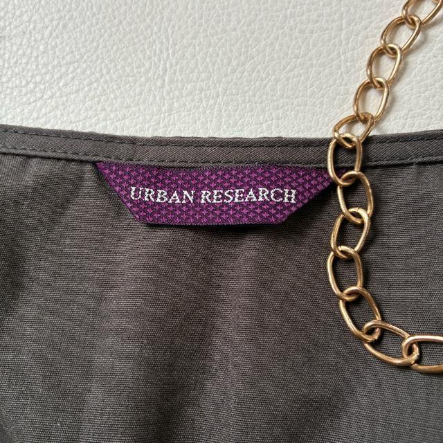 ◆アーバンリサーチ◆綿100%◆チャコールブラウン◆シャツマキシワンピース◆F < ブランド  ◆アーバンリサーチ◆綿100%◆チャコールブラウン◆シャツマキシワンピース◆F < ブランドの