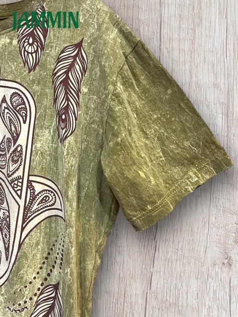 ファティマの手ドリームキャッチャーTシャツ アジアン エスニック ヒッピー < 男性ファッション ファティマの手ドリームキャッチャーTシャツ アジアン エスニック ヒッピー < 男性ファッションの