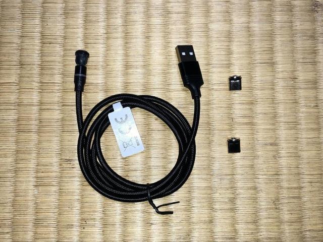 超便利!新品!540°回転ナイロン編み込みマグネット充電ケーブル2m+TYPE-Cコネクタ2個 < 家電/AV 超便利!新品!540°回転ナイロン編み込みマグネット充電ケーブル2m+TYPE-Cコネクタ2個 < 家電/AVの