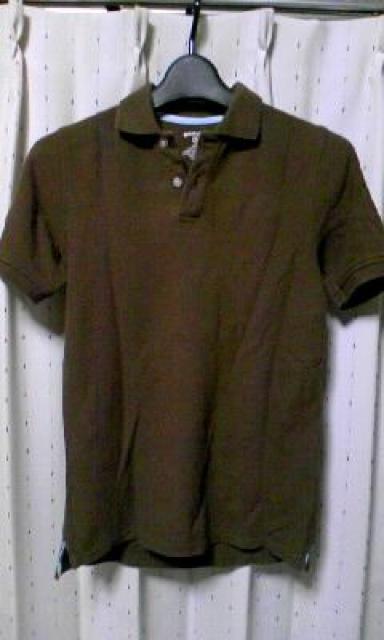 古着 コットン 半袖ポロシャツ Sサイズ 無地 焦げ茶色 ダークブラウン ユーズド < 男性ファッション  古着 コットン 半袖ポロシャツ Sサイズ 無地 焦げ茶色 ダークブラウン ユーズド  < 男性ファッションの