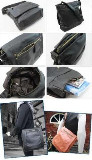 ラム革風 シワ加工 ヴィンテージ♪縦型ショルダーメッセンジャーバッグ キャメル < 男性ファッション ラム革風 シワ加工 ヴィンテージ♪縦型ショルダーメッセンジャーバッグ キャメル < 男性ファッションの