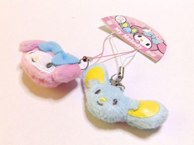 《New》マイメロディ&フラット★ペア*ぬいぐるみ(マスコット)ストラップ < 家電/AV  《New》マイメロディ&フラット★ペア*ぬいぐるみ(マスコット)ストラップ < 家電/AVの