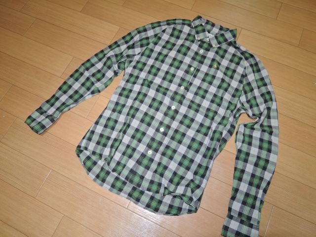 HYSTERIC GLAMOURヒステリックグラマー薄手チェックシャツS緑 < ブランド  HYSTERIC GLAMOURヒステリックグラマー薄手チェックシャツS緑 < ブランドの