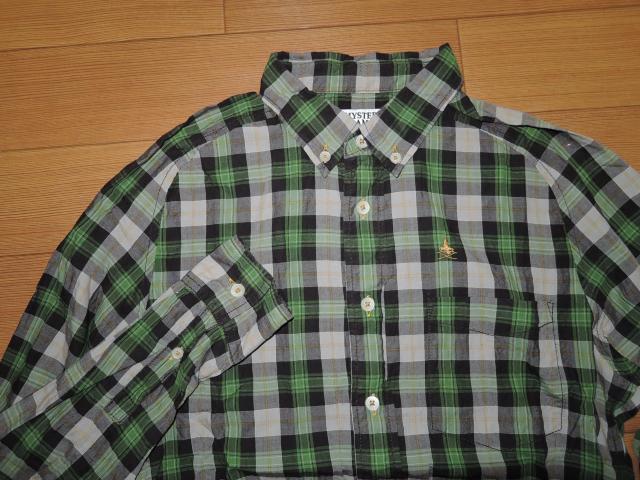 HYSTERIC GLAMOURヒステリックグラマー薄手チェックシャツS緑 < ブランド  HYSTERIC GLAMOURヒステリックグラマー薄手チェックシャツS緑 < ブランドの