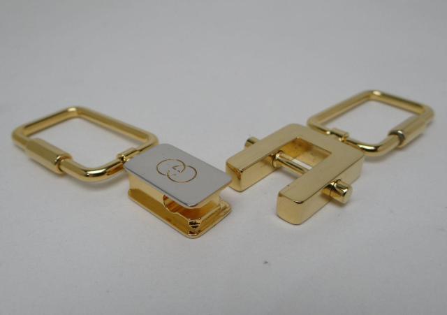 GUCCI グッチ オールドグッチ Gマーク キーリング キーホルダー ゴールド×シルバー<USED>【送料無料】 < ブランド GUCCI グッチ オールドグッチ Gマーク キーリング キーホルダー ゴールド×シルバー<USED>【送料無料】 < ブランドの