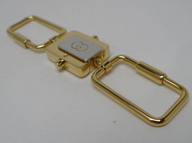 GUCCI グッチ オールドグッチ Gマーク キーリング キーホルダー ゴールド×シルバー<USED>【送料無料】 < ブランド GUCCI グッチ オールドグッチ Gマーク キーリング キーホルダー ゴールド×シルバー<USED>【送料無料】 < ブランドの