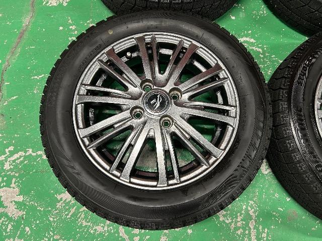 0110160)中古国産スタッドレスタイヤBSブリヂストンブリザックVRX4本アルミホイールセット155/65R14送料無料 < 自動車/バイク 0110160)中古国産スタッドレスタイヤBSブリヂストンブリザックVRX4本アルミホイールセット155/65R14送料無料 < 自動車/バイク