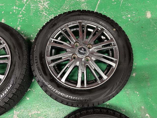 0110160)中古国産スタッドレスタイヤBSブリヂストンブリザックVRX4本アルミホイールセット155/65R14送料無料 < 自動車/バイク 0110160)中古国産スタッドレスタイヤBSブリヂストンブリザックVRX4本アルミホイールセット155/65R14送料無料 < 自動車/バイク