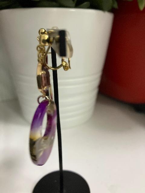 ハンドメイド アクリルフープを使用したイヤリング < 女性ファッション  ハンドメイド アクリルフープを使用したイヤリング < 女性ファッションの