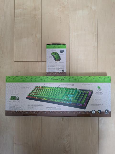 Razer CobraBlackWidow V4 X Minecraft Edition < PC本体/周辺機器 Razer CobraBlackWidow V4 X Minecraft Edition < PC本体/周辺機器の