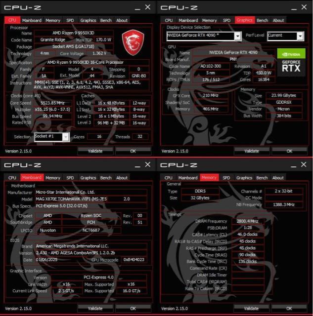 y1zRyzen9 9950X3D RTX4090  PC{/Ӌ@ 