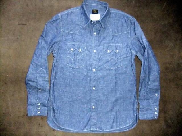 EDWIN(OWF)エドウィン シャンブレー 長袖 シャツ M 薄ブルー < ブランド  EDWIN(OWF)エドウィン シャンブレー 長袖 シャツ M 薄ブルー  < ブランドの
