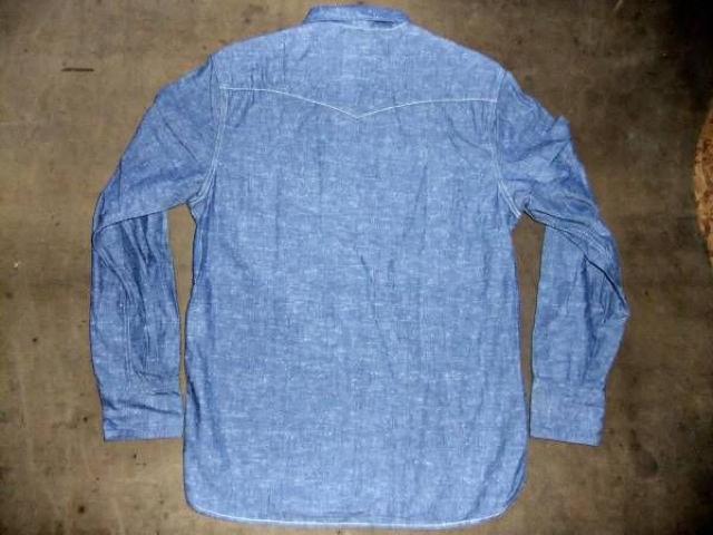 EDWIN(OWF)エドウィン シャンブレー 長袖 シャツ M 薄ブルー < ブランド  EDWIN(OWF)エドウィン シャンブレー 長袖 シャツ M 薄ブルー < ブランドの