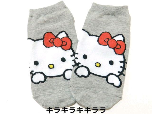 《New》KIDS用<13〜18cm>★キティちゃん★アンクル丈ソックス*靴下 < キッズ/ベビー 《New》KIDS用<13〜18cm>★キティちゃん★アンクル丈ソックス*靴下 < キッズ/ベビーの
