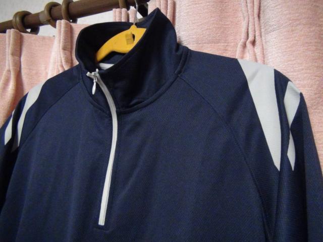 DRY&UVcutのポロシャツ(L)ネイビーホワイト!。 < 男性ファッション  DRY&UVcutのポロシャツ(L)ネイビーホワイト!。 < 男性ファッションの