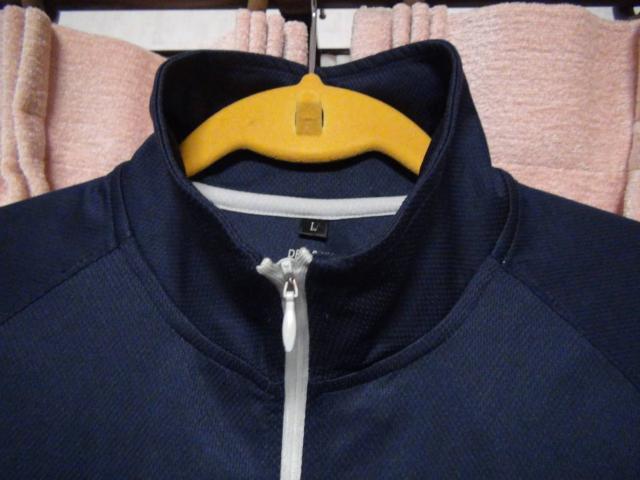 DRY&UVcutのポロシャツ(L)ネイビーホワイト!。 < 男性ファッション  DRY&UVcutのポロシャツ(L)ネイビーホワイト!。 < 男性ファッションの