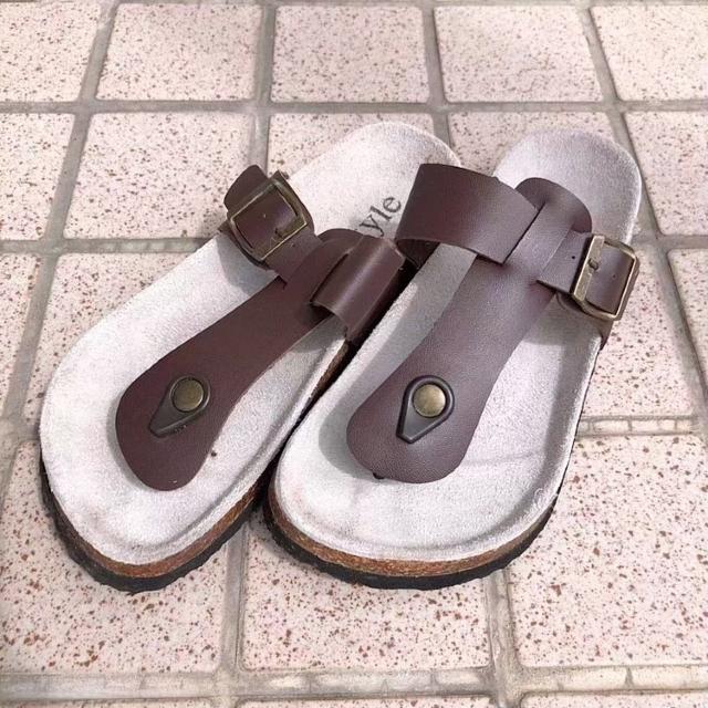 ◆X'tyle購入/コンフォートサンダル◆トングサンダル★ビーサン*ブラウン23cm < 女性ファッション  ◆X'tyle購入/コンフォートサンダル◆トングサンダル★ビーサン*ブラウン23cm < 女性ファッションの
