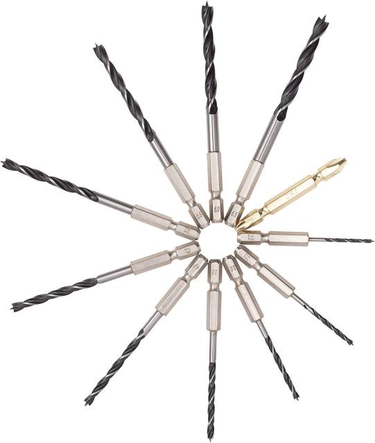 六角軸 木工・樹脂用ドリル 10本組+両頭ビット付 < ペット/手芸/園芸 六角軸 木工・樹脂用ドリル 10本組+両頭ビット付 < ペット/手芸/園芸の