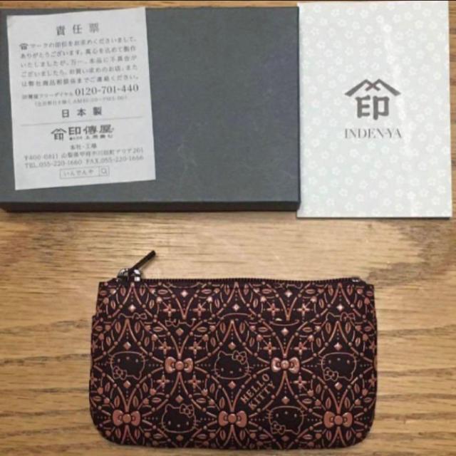 印傳屋 サンリオ コラボ ハローキティ 小銭入れ キティー コインケース 皮革製 < 女性ファッション  印傳屋 サンリオ コラボ ハローキティ 小銭入れ キティー コインケース 皮革製 < 女性ファッションの
