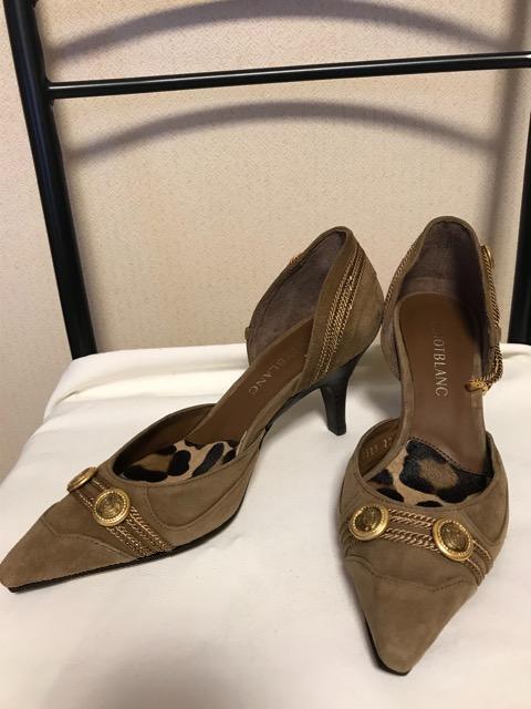 PINOTBLANC 本革スエード パンプス 茶 22 未使用 < 女性ファッション  PINOTBLANC 本革スエード パンプス 茶 22 未使用  < 女性ファッションの