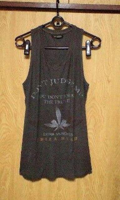 新品14th addiction DON'T JUDGE ME TANK 1 D,GRAY < ブランド 新品14th addiction DON'T JUDGE ME TANK 1 D,GRAY < ブランドの