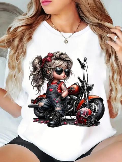 超お買い得890円★レディース モーターサイクルTシャツ 裏起毛 オールシーズン USAサイズM(日本サイズL相当)黒 < 女性ファッション  超お買い得890円★レディース モーターサイクルTシャツ 裏起毛 オールシーズン USAサイズM(日本サイズL相当)黒 < 女性ファッションの