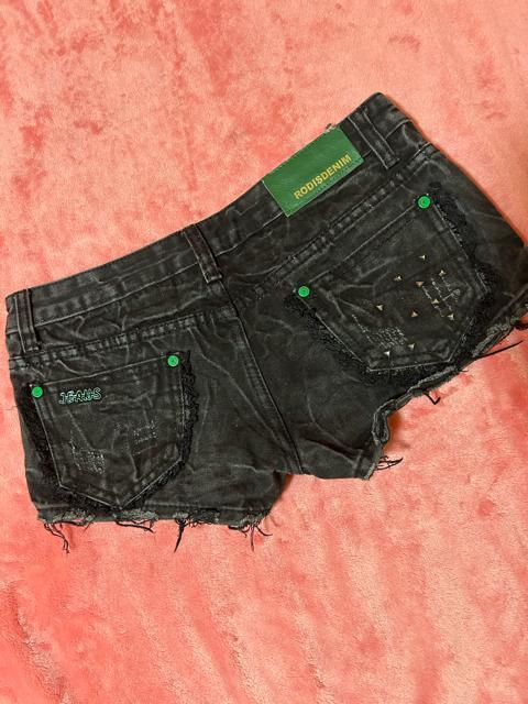 escape ダメージ 裾切りっぱなしローライズブラックデニム マイクロミニショーパン < 女性ファッション  escape ダメージ 裾切りっぱなしローライズブラックデニム マイクロミニショーパン < 女性ファッションの