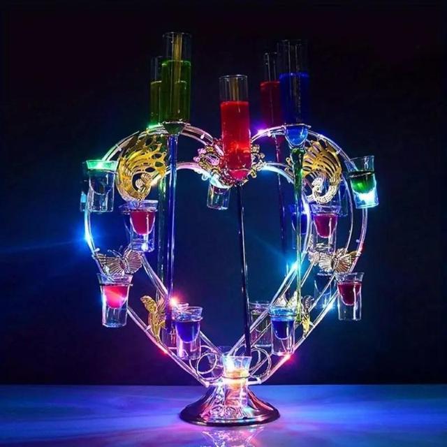 ホストキャバクラ等☆テキーラ観覧車ハート型24穴LED酒ボルトの表示棚酒棚ワイン < インテリア/ライフ ホストキャバクラ等☆テキーラ観覧車ハート型24穴LED酒ボルトの表示棚酒棚ワイン < インテリア/ライフの