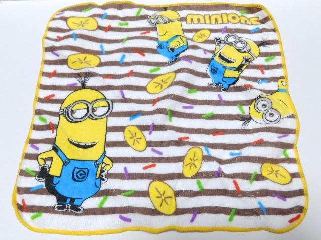 【ミニオンズ】可愛い♪お出掛け.スポーツ時 クレープハンドタオル 右上茶色 < アニメ/コミック/キャラクター 【ミニオンズ】可愛い♪お出掛け.スポーツ時 クレープハンドタオル 右上茶色 < アニメ/コミック/キャラクターの